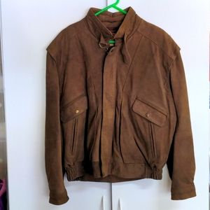 Vintage Leather Jacket,Phase 2, Large,Brown
